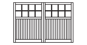 Garage Doors from the Timbergate Traditional Range of Timber Gates